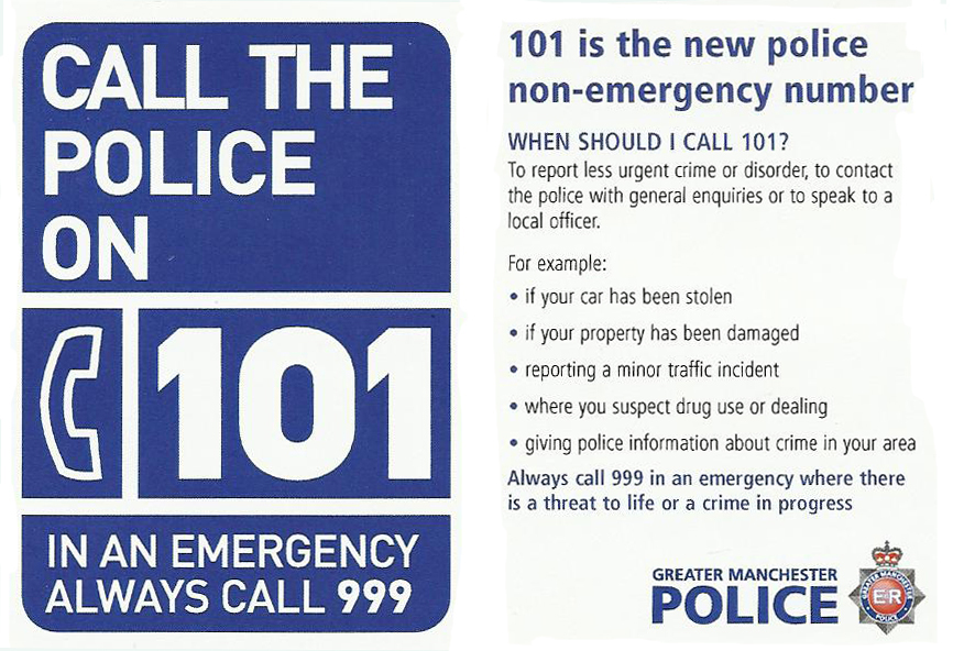 Policing 101 non-emergency number survey | Chris Green